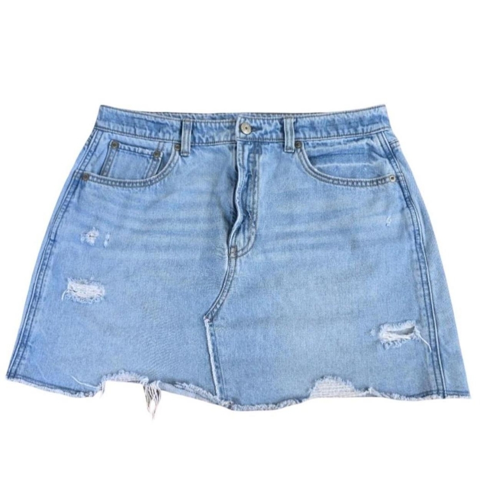 Gap Distressed Jean Skirt